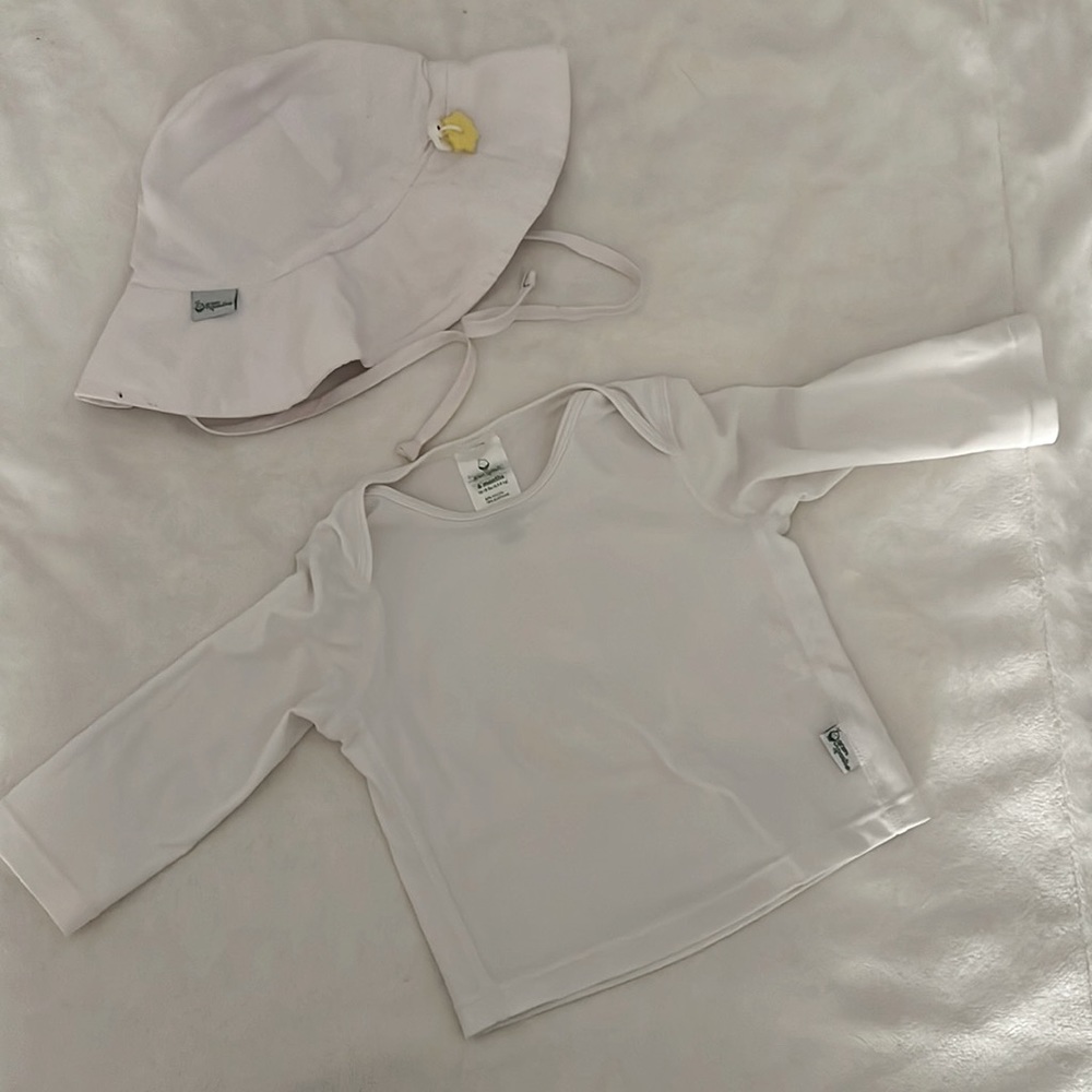 i Play by Green Sprouts hat and shirt